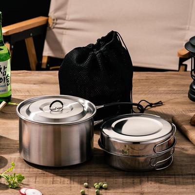 Huilingyang Yunpeng Outdoor Camping 201 Stainless Steel Cookware Set