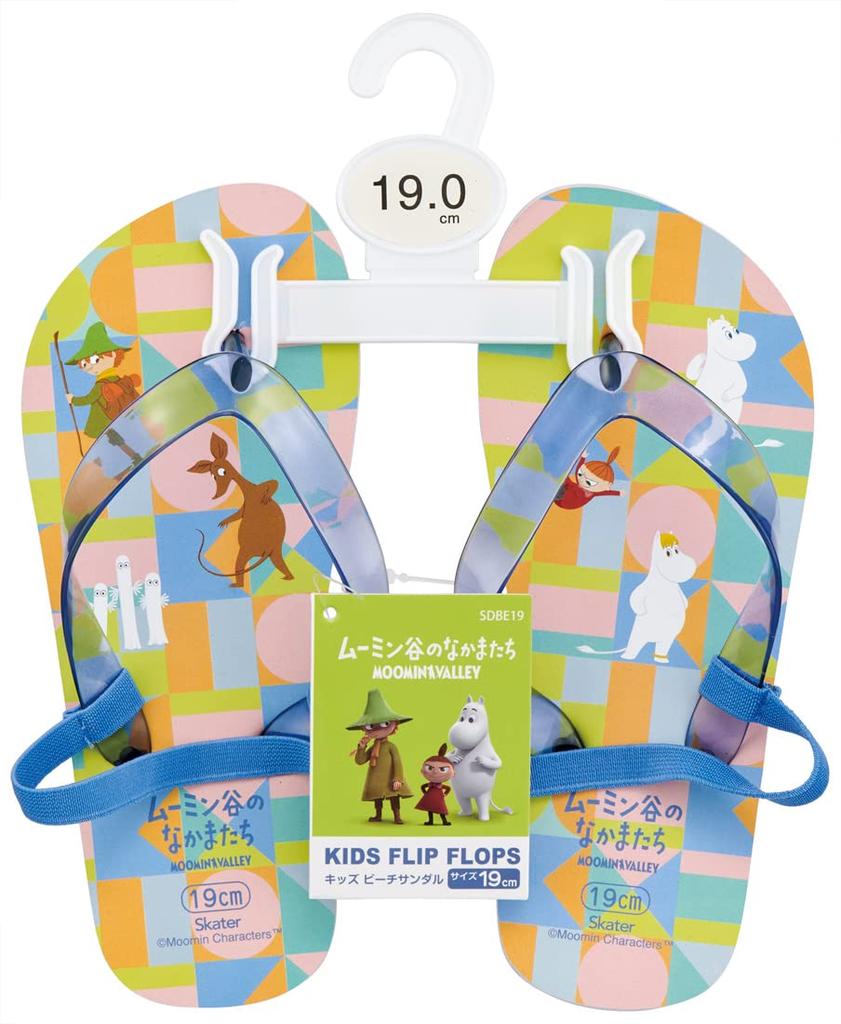 Skater Beach Moomin Size Kids' Sandals, Anime, 19cm, SDBE19-A