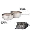 Suiyuan Outdoor Faltbare Schüssel Set aus 304 Edelstahl