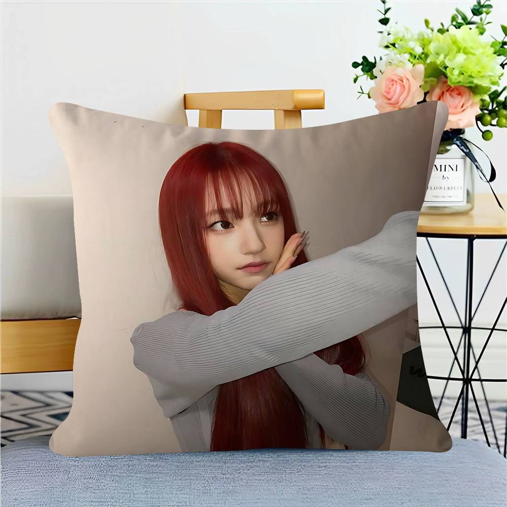 Sängerin Y-YUNHA Kissenbezug Toon Geschenk Kissenhülle Schlafzimmer Zuhause Sofa Stuhl Sitz Dekor Kissenbezug