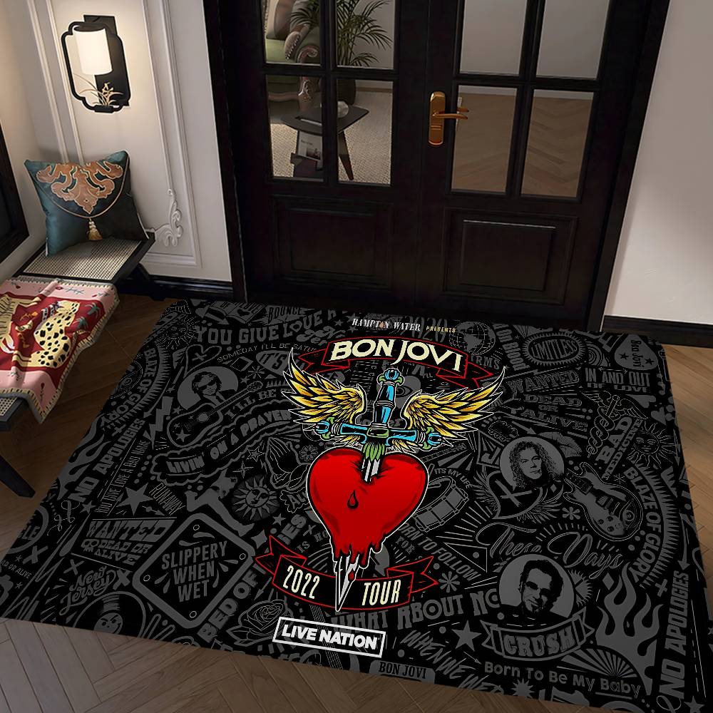 B-BonS J-Jovi Felpudo de Baño Habitación Infantil Decoración de Dormitorio Balcón Felpudo Antideslizante Sala de Estar Alfombra de Bienvenida