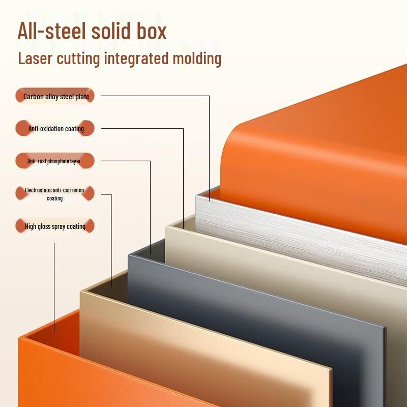 Deli 25cm Mini Safe with Fingerprint Lock