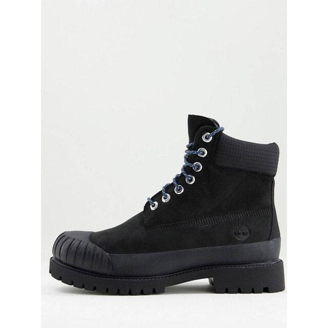 

Черные 6-дюймовые ботинки Timberland премиум-класса с резиновым носком WP