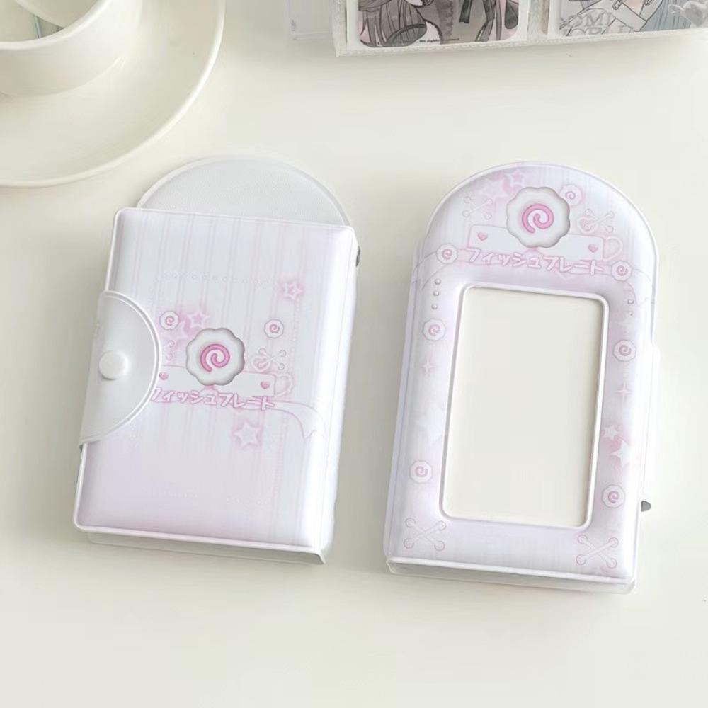 INS Sweet Love Card Album PVC with 16 Internal Pages Photocard Binder 3 Inch Mini Collectible Card Album
