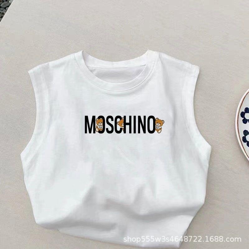 Men's and Women's Vests, Children's Baby Summer Sleeveless Tops, New Children's Versatile Bottoming Shirts, Children's Clothing Trend