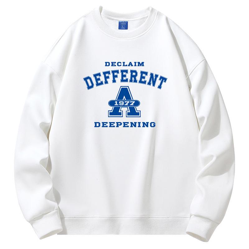 

Men s Heavyweight Fleece-Lined Hoodie - 420g, Round Neck, Loose Fit, Autumn/Winter Warm Base Layer for Students 4XL (170-190 jin)