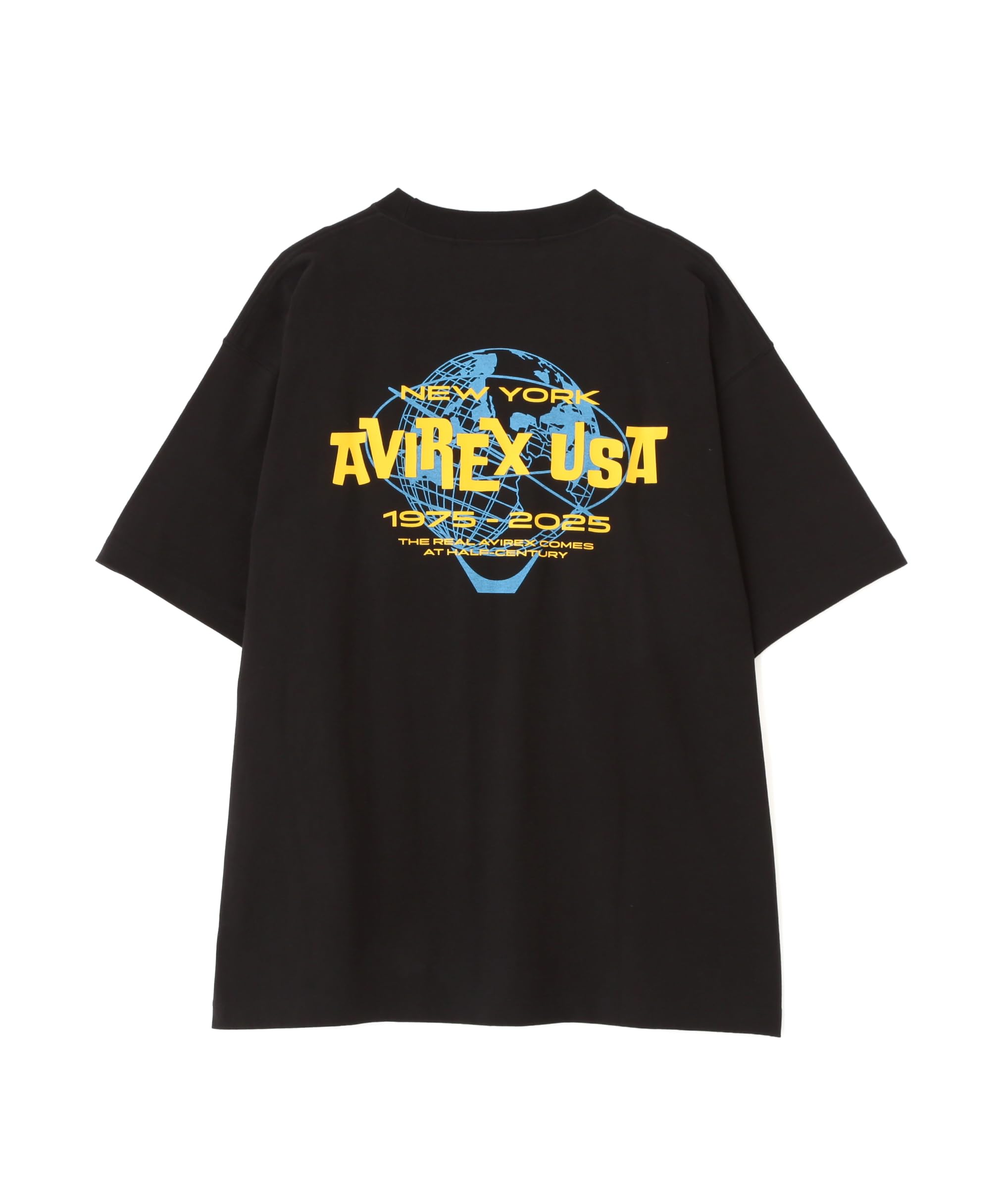 

AVIREX USA T-SHIRT Logo Short Sleeve T-shirt Men s M 010 black 783-5234002 чёрный