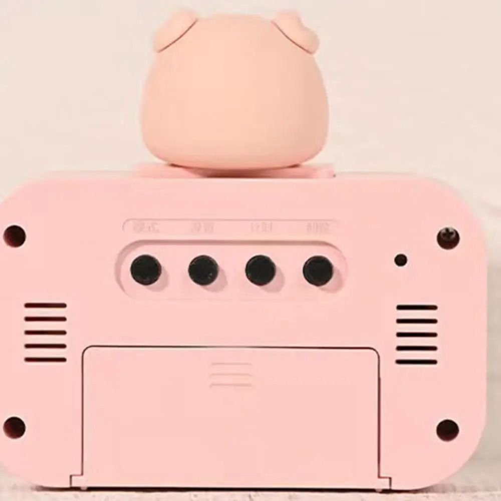 Cute Cartoon Shape Digital Clock Multifunctional Desktop Clock New Children's Electronic Clock