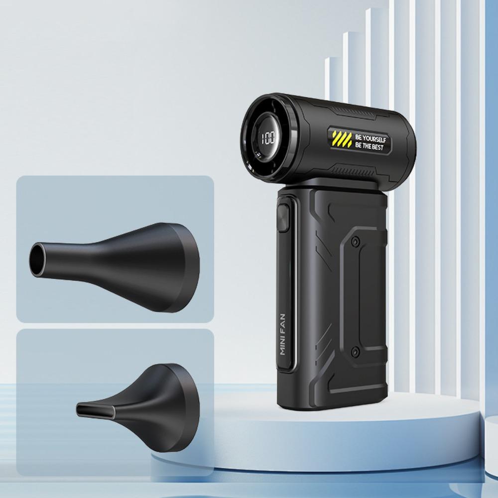 LED Display Mini Turbo Jet Fan High Speed Turbo Violent Fan Electric Air Duster  Pet Blow Drying