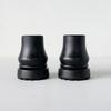 2pcs Rubber Cane Tips Locking Ring Easy-Install Replacement Tips for Most Walking Canes and Crutches Ideal for and Recovery