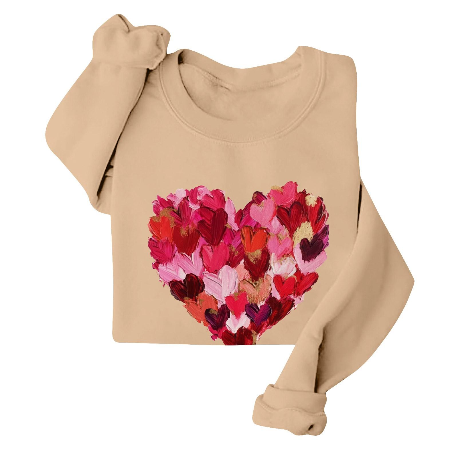 

Женские повседневные модные принты с длинным рукавом и круглым вырезом, толстовки, пуловеры, топы L