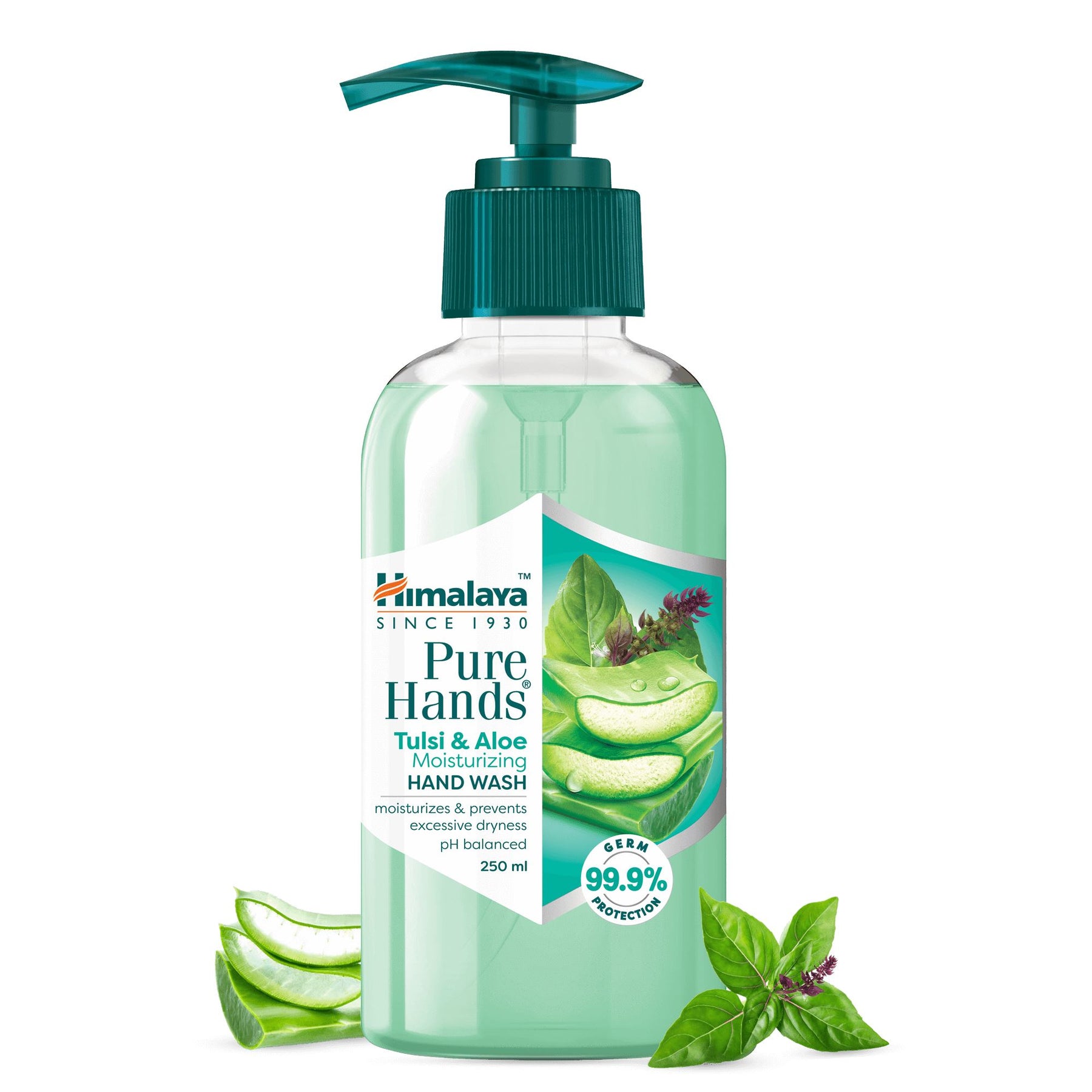 

Himalaya Pure Hands Tulsi Aloe Vera Hand Wash 250ml Gentle pH Balanced Deep Cleansing Liquid Soap for Soft Fresh Hygienic Hands