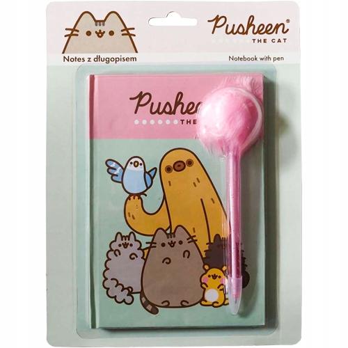 ZESTAW NOTES 40 k. Z DŁUGOPISEM PUSHEEN 1977