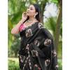 Beautiful Floral Embroidery all Over The Saree