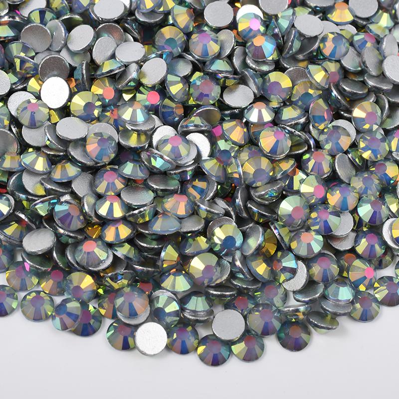 New Misty Rose Colors Glass Rhinestones SS6-SS30 Non Hotfix Crystals Flatback Crystal Rhinestones for Nail Art DIY