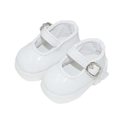 Niannyyhouse 20cm BaumwollpuppenSchuhe, 16er Maßstab BJD Puppenschuhe für Plüschtiere, High Heel Lederschuhe, 5cm Lang, Anziehpuppen Zubehör (Weiß)