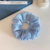 Vertical Pleated Metallic Luster Headwear Bold Glossy Ribbed Hair Ties High Elasticity Voluminous Bun Holders For Modern Styling