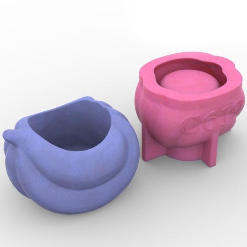 Moule en Silicone Forme de Fruit Vase Pots de Fleurs Pot à Stylo Succulente Outil de Fabrication DIY Moule de Vase en Résine Béton Décorations de Maison Outil