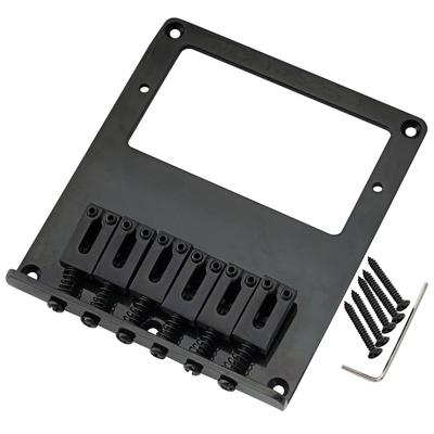 Musiclily Pro 10.8mm Humbucker Telecaster Bridge with Zinc Alloy 6-Way Saddles for TL-Type Electric Guitars, Black