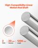 2PCS Linear Motion Rod, 20 Mm X 1200 Mm (0.79 X 47.24 In), SFC20 Carbon Steel Linear Rod Shaft, Anti Rust and High Precision, High Hardness Shaft, for