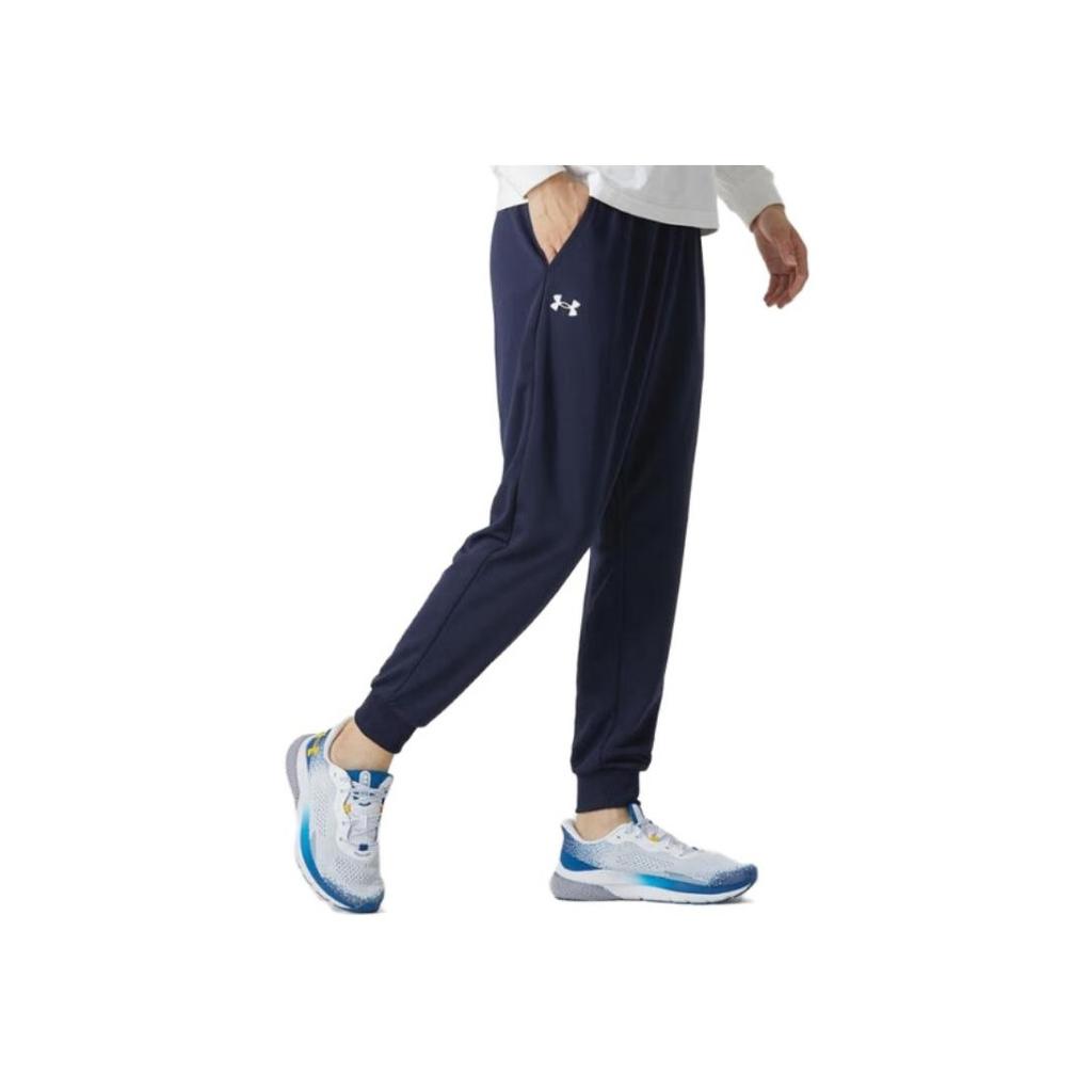 Under Armour Logo Print Breathable Casual Knit Sports Pants Men Pants Navy 23600704-409