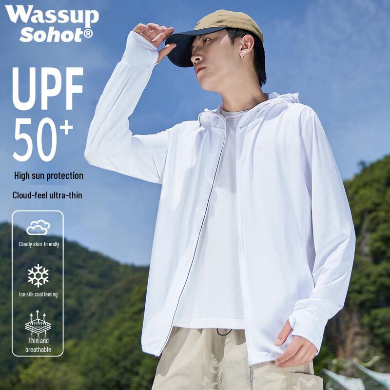 Wassup Sohot Men's Ice Silk UPF 50+ Sun Protection Jacket