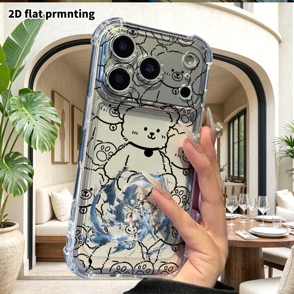 Phone Case: 2D flat suitable for iPhone 18 17 16 15 14 13 Pro, transparent four corner protective case, archer, Christmas and Halloween gifts