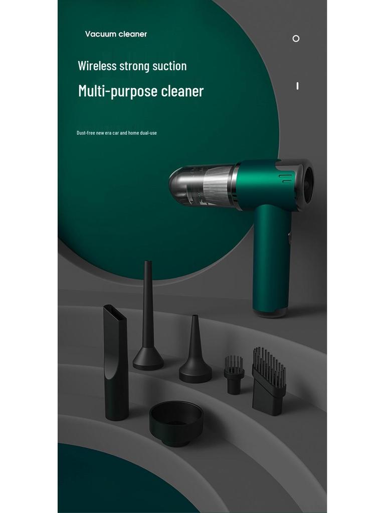 Powerful Cordless Car Vacuum with Brushless Motor & Long Battery Life - Multipurpose Dust & Mite Remover for Home & Keyboard Cleaning