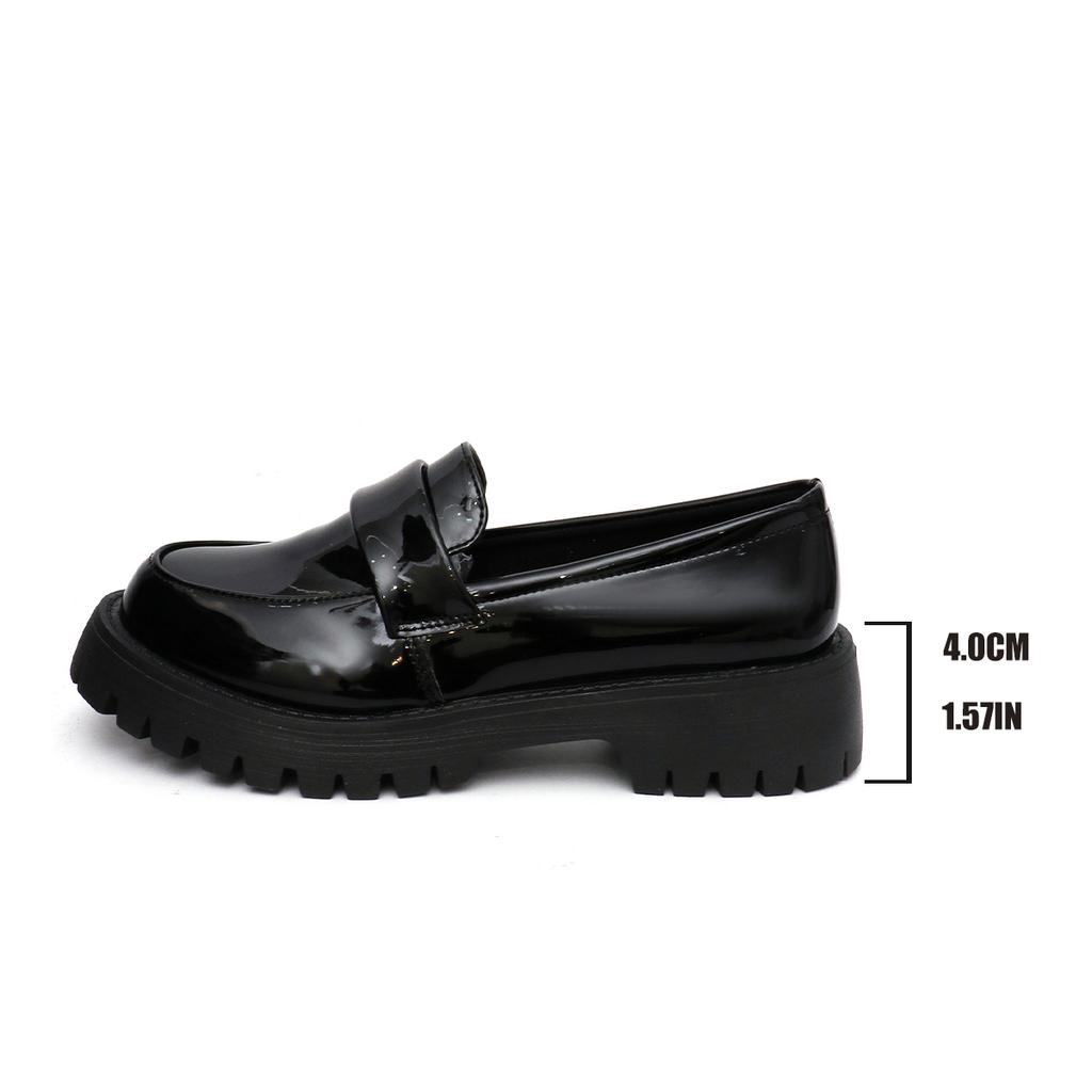 Fashion Lucyever Women's Loafers 2024 Spring British Style Slip on Platform Mary Jane Shoes Woman Japanese Jk Uniform Lolita Shoes Women