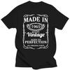 Vintage 1965 58 let Staré Tričko Pánské Bavlněné S Krátkým Rukávem Streetwearové Tričko Camiseta Oblečení Vtipné Nové 58. Narozeninové Tričko