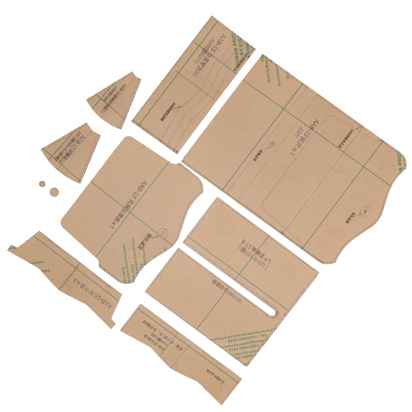 10 шт. акриловый шаблон длинный кошелек DIY ручная работа кожаный узор форма инструменты для рукоделия