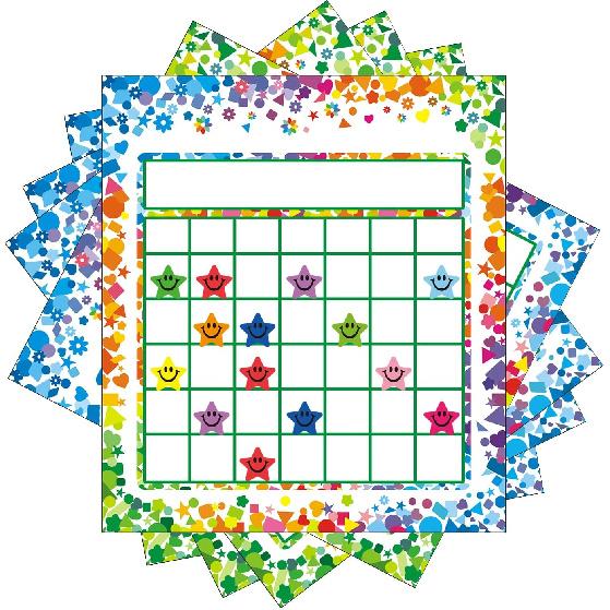 REGELETO 80 Pack Incentive Reward Chart for Classroom Home Behavior for Students with 2400 Pieces Star Stickers