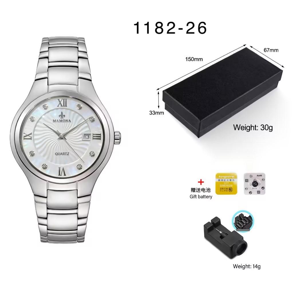 Watch Female Niche Light Luxury High Sense Steel Belt Student Mechanical Quartz Watch Waterproof Calendar Ultra-Thin