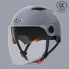 3C Certified Unisex Electric Vehicle Half Helmet with Double Visor, Summer Sun Protection, All-Season Use for Scooters & Motorcycles