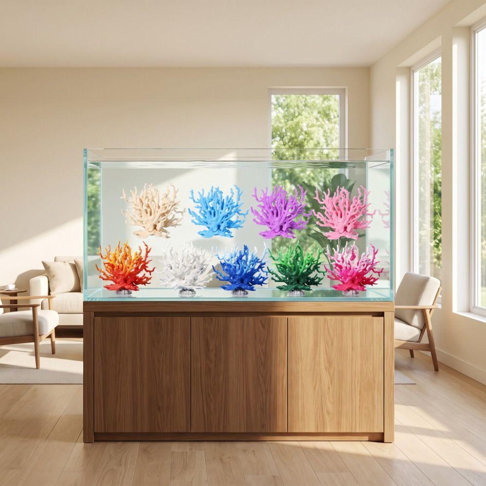 Lifelike Artificial Coral Ornament Plastic Fake Coral for Fish Tank Fish Tank Decoration Fish Tank