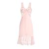 Autumn and Winter Suspender Women's Pajamas Sexy Backless Lace Breast Pads Steel Ring Push-up Pajamas Women's Set