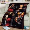 Johnny Hallyday Warm Plush Flannel Blanket Throw Blanket for Living Room Bedroom Bed Sofa Picnic