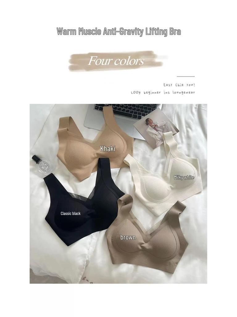 Seamless Wireless Anti-Gravity Mesh Back Bra for Women