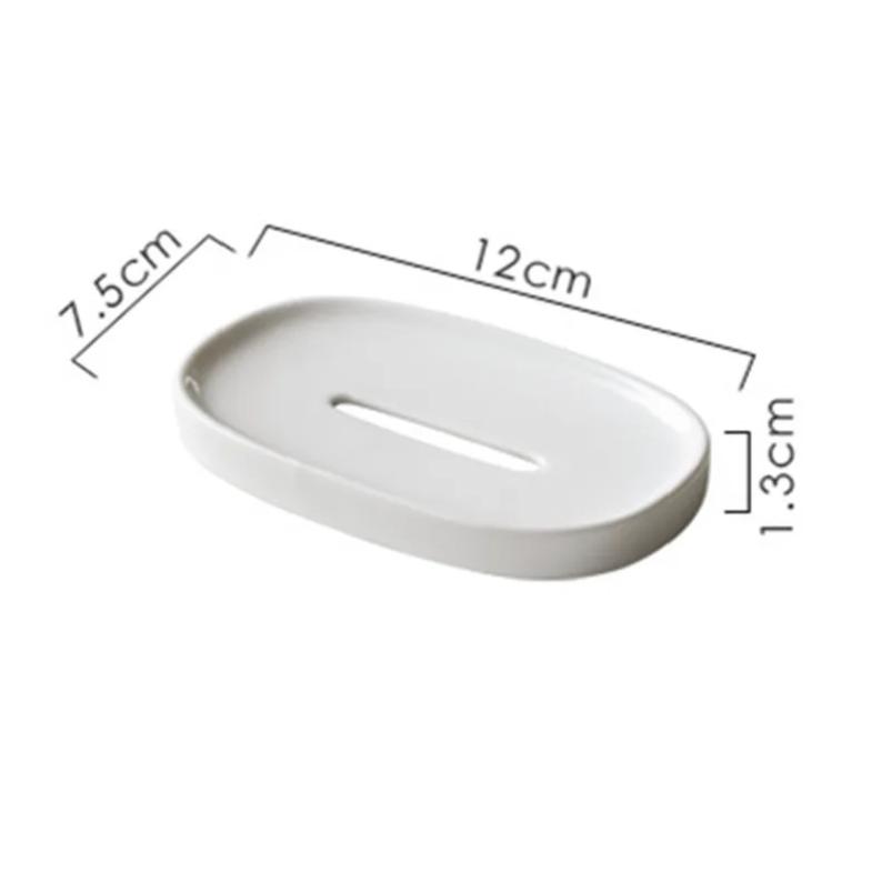 Einfache Keramik Seifenschale Hoteltoilette Kreative Ablauf Seifenbox Halter Seifenorganisation Nordische Zuhause Badezimmerzubehör