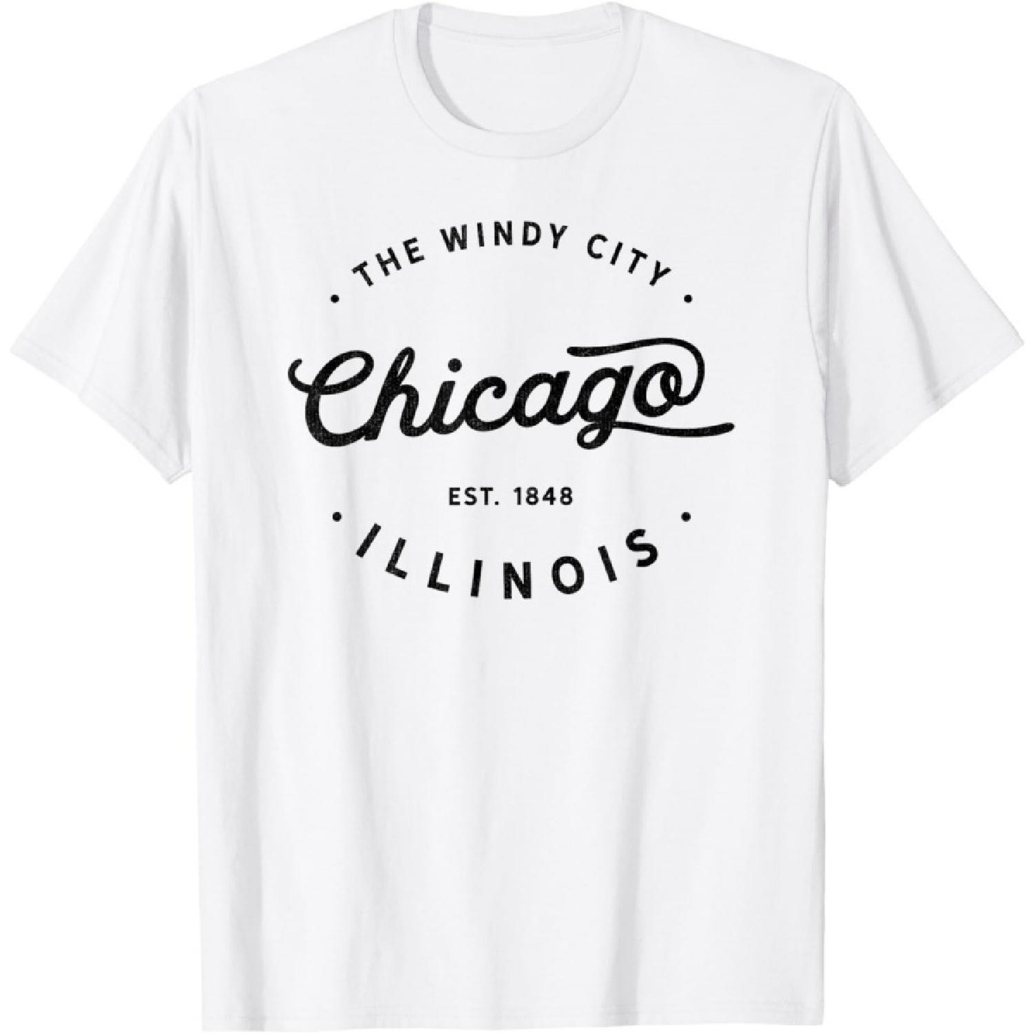 

Classic Vintage Retro Chicago Illinois Windy City USA Gift T-Shirt XXXXXL білий