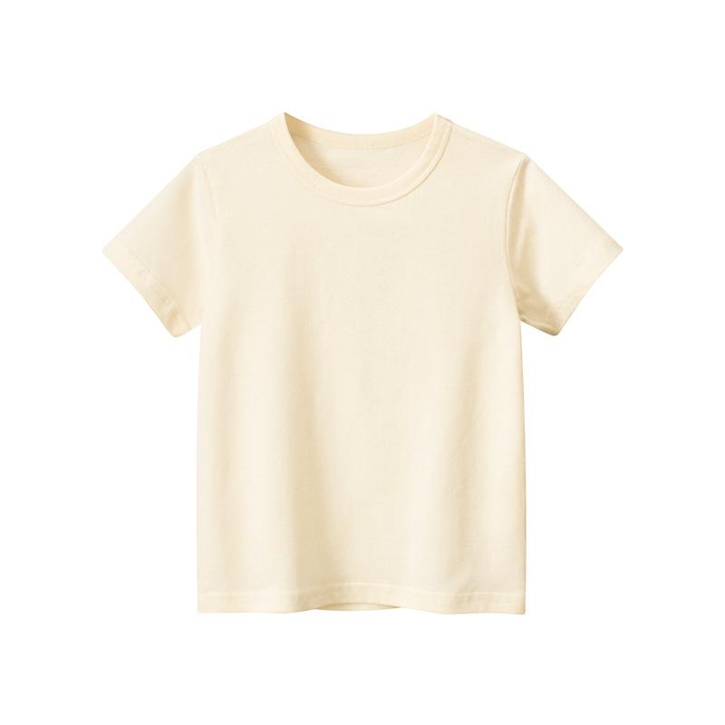 Color Tshirt Shortsleeved Solid Childrens