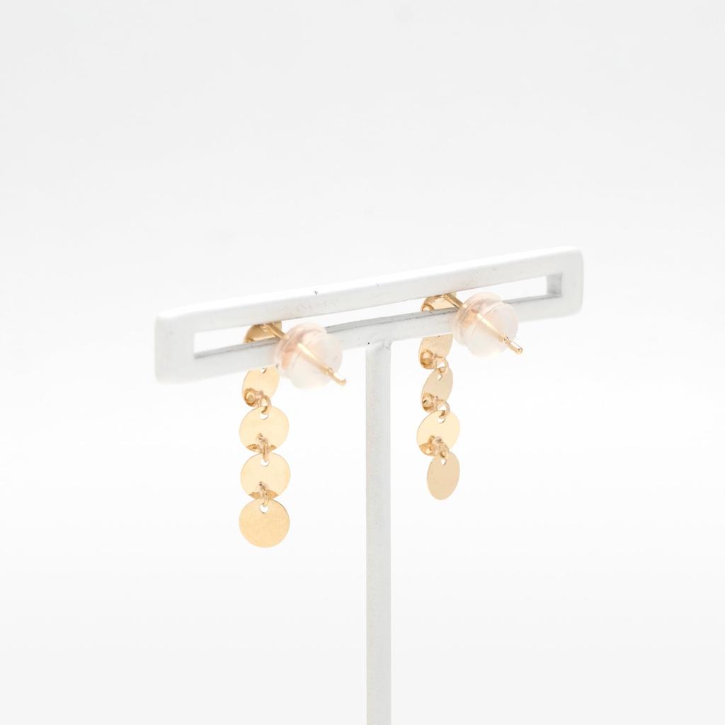 ESTELLE [Official] Women's Earrings, 10K Yellow Gold, 0202-3295-0019-0000