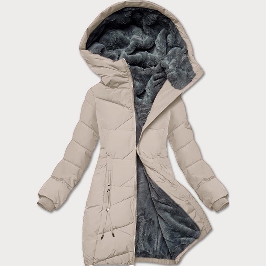 Autumn Winter Fleece Thickened Waterproof Hooded Jacket for Men Women Outerwear Top