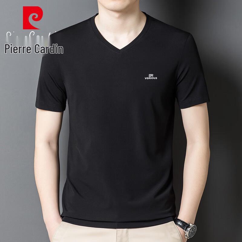 Pierre Cardin Men s Summer V-Neck Ice Silk T-Shirt 54