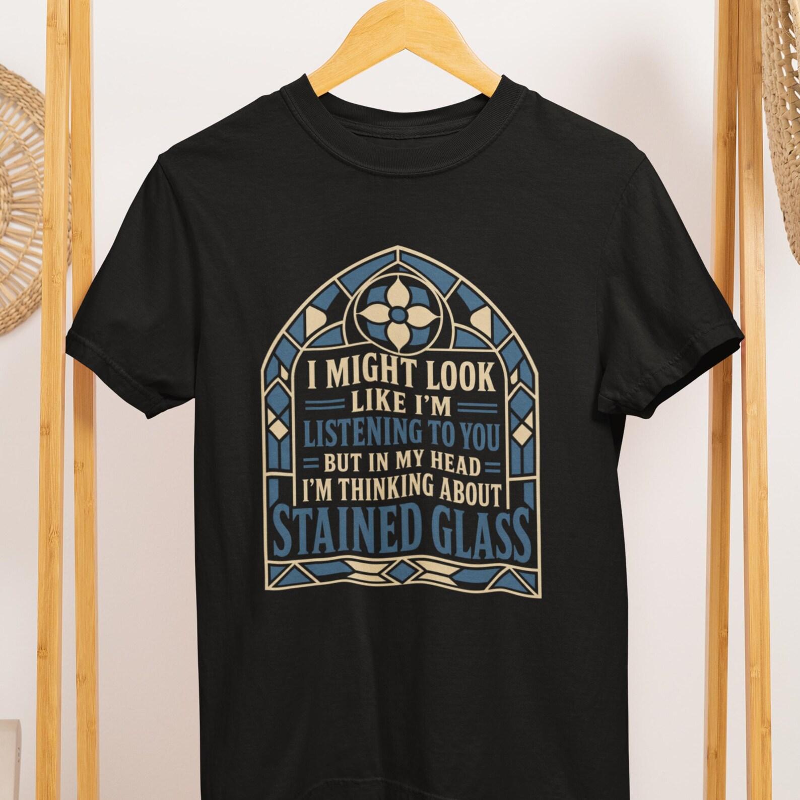 Stained Glass Lover Shirt, Comfort Colors 1717 T-Shirt, Glass Artist Hobby Tee 2XL