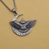 Hiphop Hip Hop Trend Osobowość Księżyc Latający Orzeł Tytan Stalowy Naszyjnik Wisiorek Ze Stali Nierdzewnej Dla Mężczyzn I Kobiet
