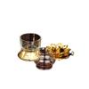 YTO Express Alloy Lotus Butter Lamp - Buddhist Altar Offering & Ever-burning God of Wealth Oil Lamp.