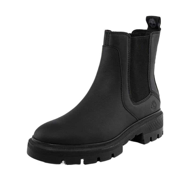 Timberland Slip-Resistant Breathable Casual Mid-Calf Chelsea Boots Women boots Black A5ND7