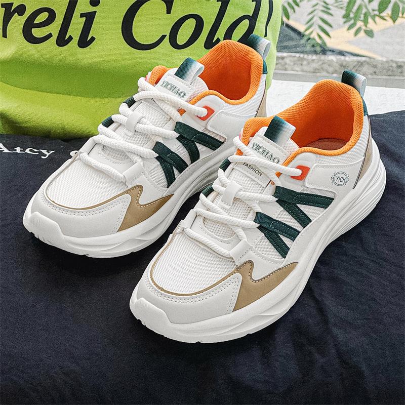 

[Cold sticky foam bottom] Sports men s low-top breathable lace-up wear-resistant and versatile casual fashion ins trendy men s shoes Y5 39