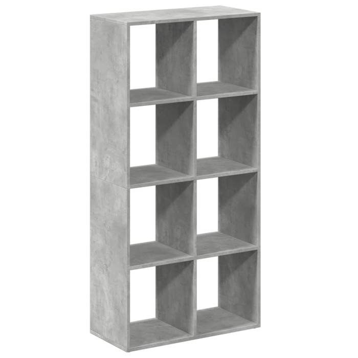 VidaXL Étagère séparatrice de pièce gris béton 69,5x29x137,5 cm, étagère, étagère à livres, étagère de rangement, 858024